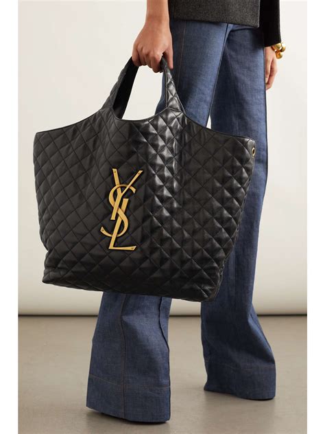 ysl fuzzy bag|Y TOTE IN LEATHER .